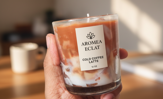 Candle: Mocha Indulgence Coffee Latte in Layered Glass Jar